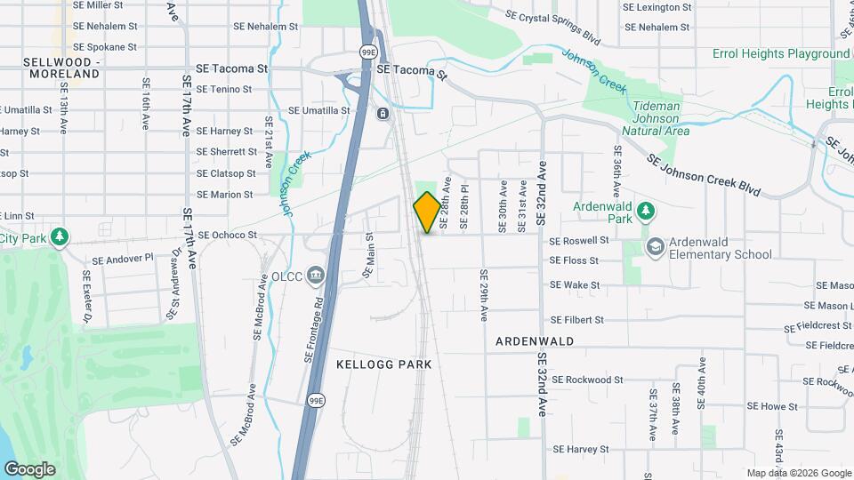2716 SE Roswell St Map and Location Details