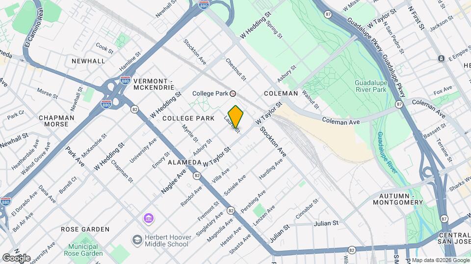 725 Laurel St, Unit 725 Laurel Map and Location Details