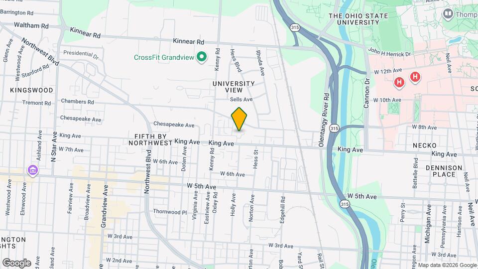 The Chambers Mapa y Detalles de la Ubicación