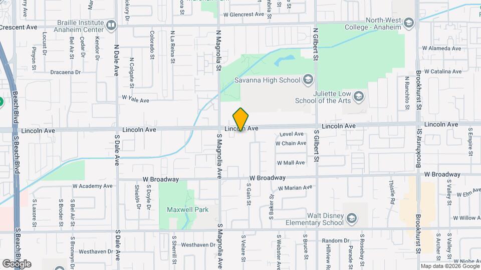 2540 W Lincoln Ave, Unit 101 Map and Location Details
