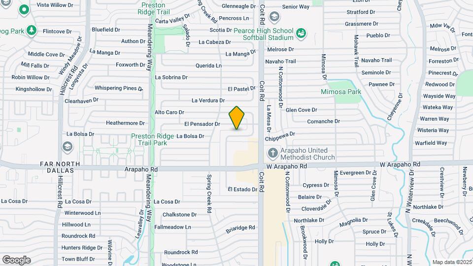 15825 El Estado Dr Map and Location Details