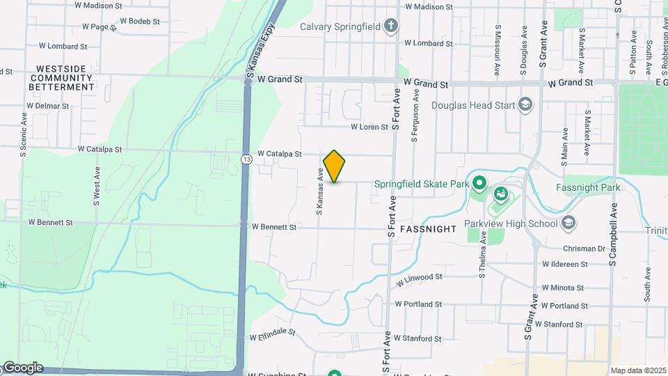 1506 W Meadowmere St Mapa y Detalles de la Ubicación