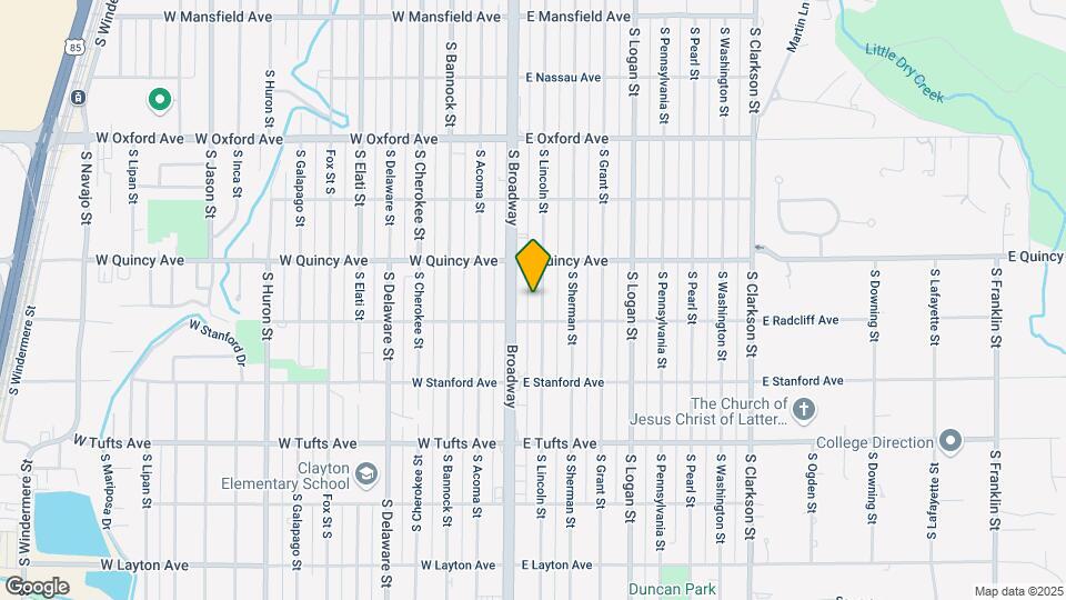 4361 S Lincoln St Map and Location Details