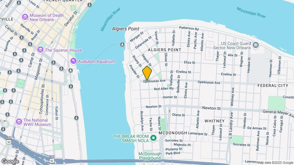 701 Teche St Map and Location Details