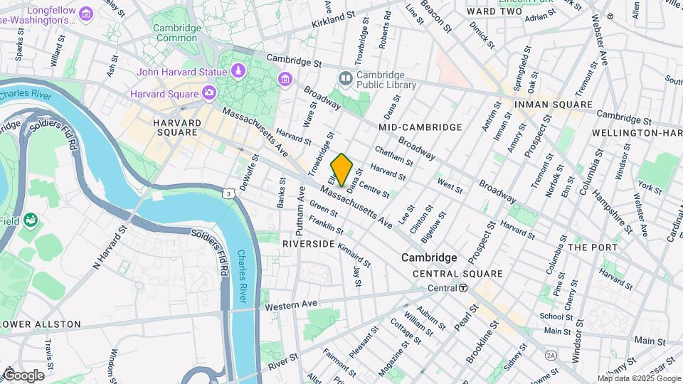 991 Massachusetts, Unit 11 Map and Location Details