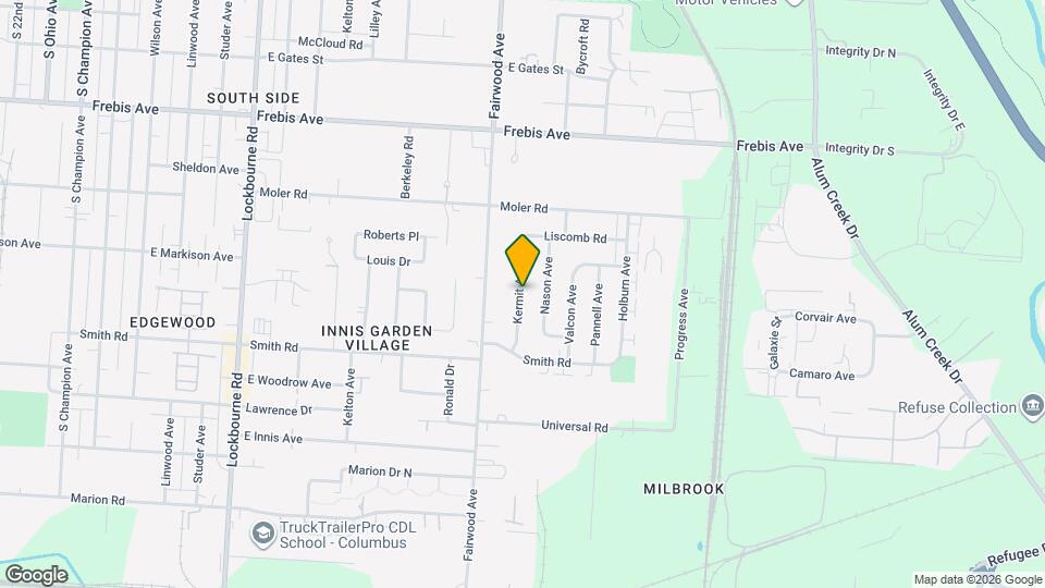 1832 Kermit Ave Mapa y Detalles de la Ubicación