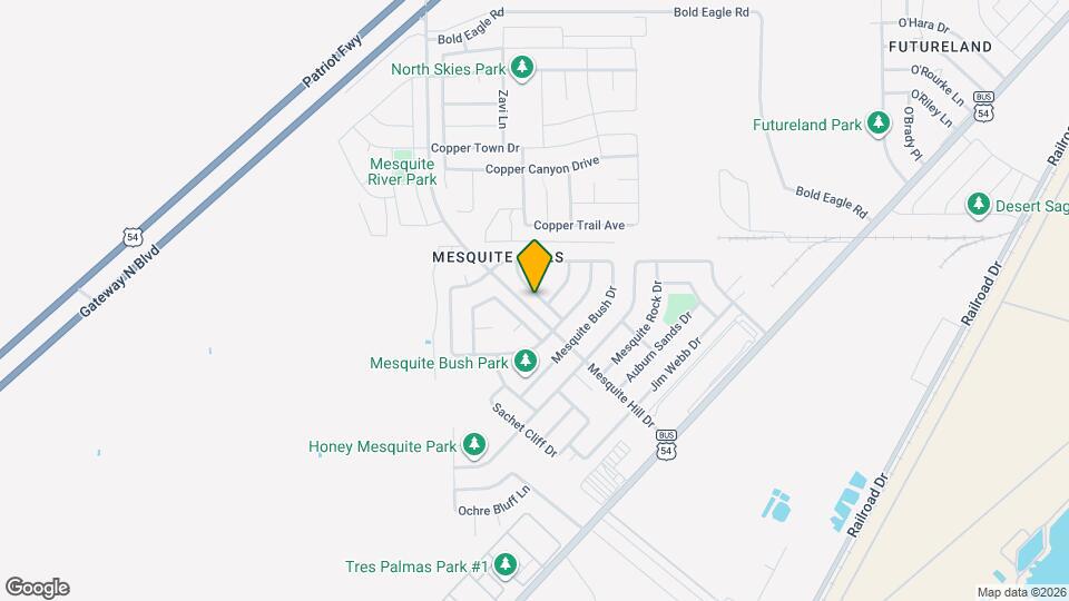 7136 Mesquite Tree Ln Map and Location Details