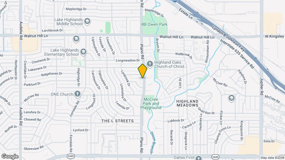 9225 Plano Rd Mapa y Detalles de la Ubicación