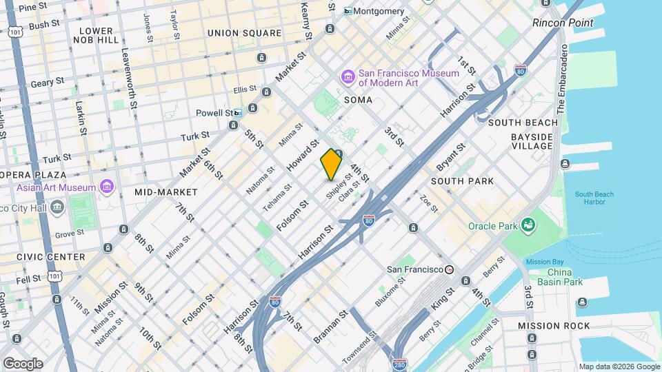 855 Folsom St, Unit 332 Mapa y Detalles de la Ubicación
