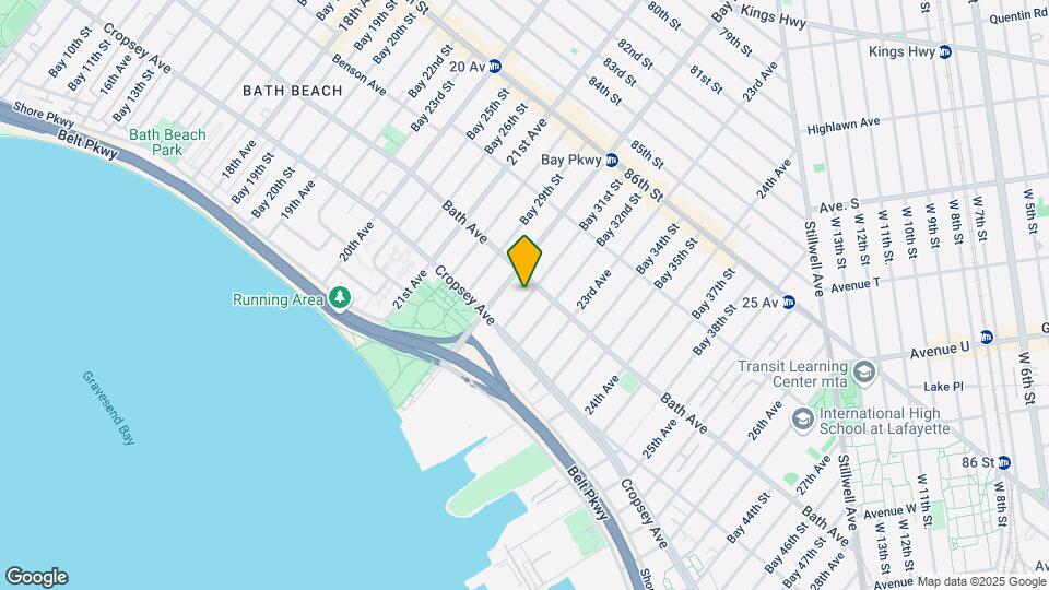 186 Bay 31st Street Map and Location Details
