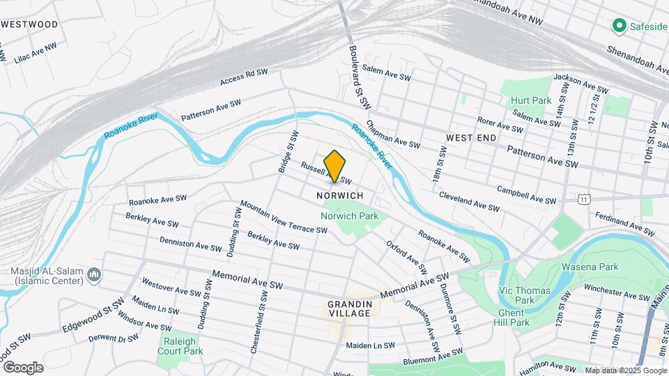 2131 Roanoke Ave SW Map and Location Details