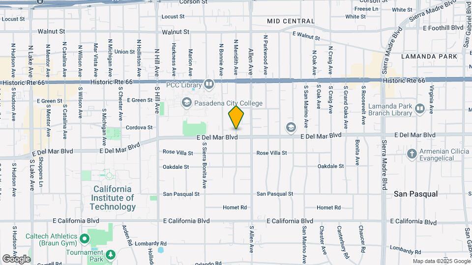203 S Meridith Ave Map and Location Details