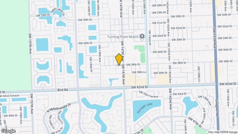 14747 SW 38th Terrace Map and Location Details