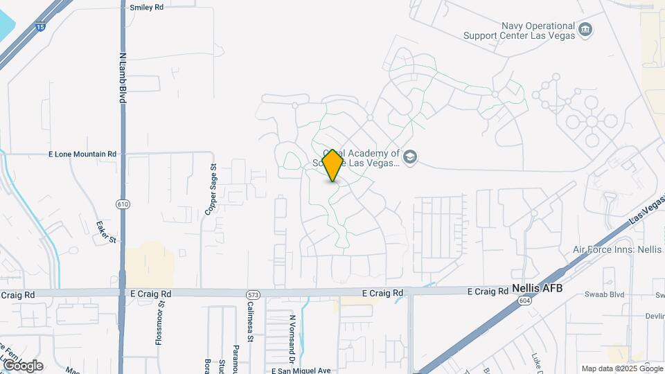 Nellis Family Housing Map and Location Details