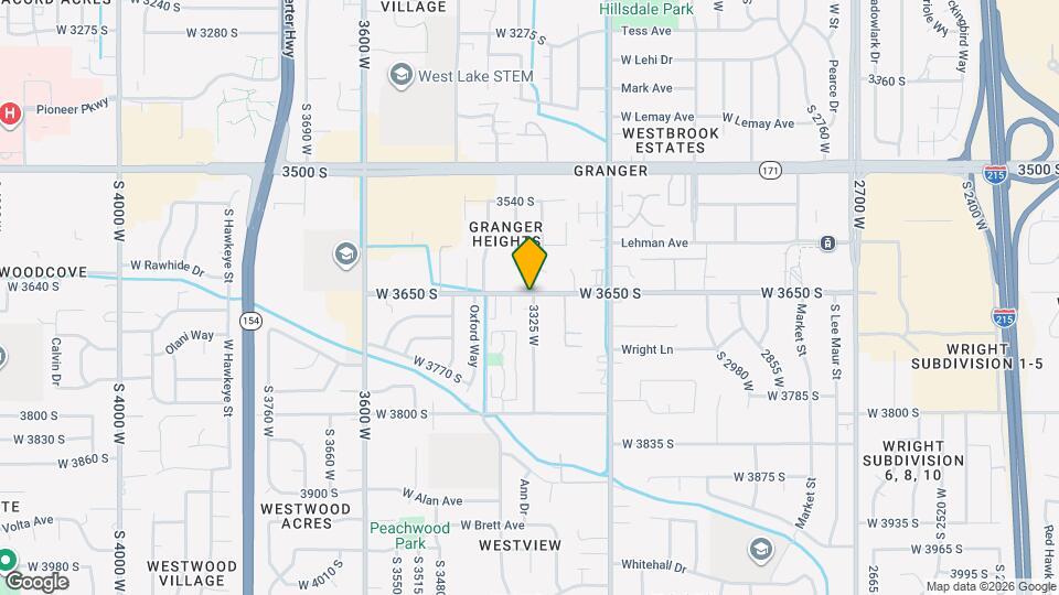 3335 W 3650 S Map and Location Details
