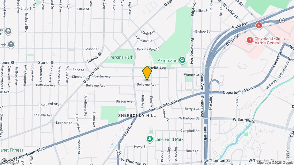 639 Bellevue Ave Map and Location Details