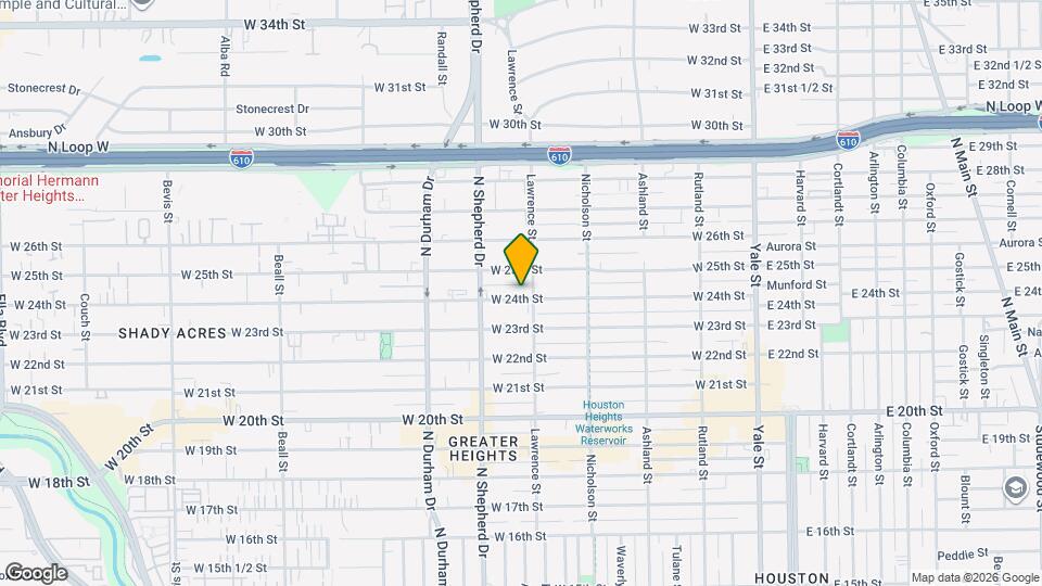 605 W 24th St Map and Location Details