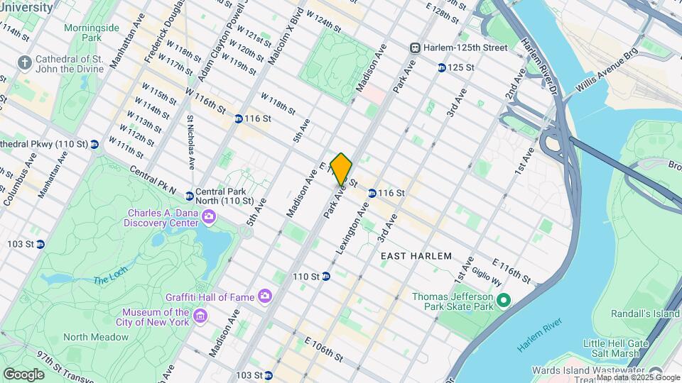 1627 Park Ave Mapa y Detalles de la Ubicación
