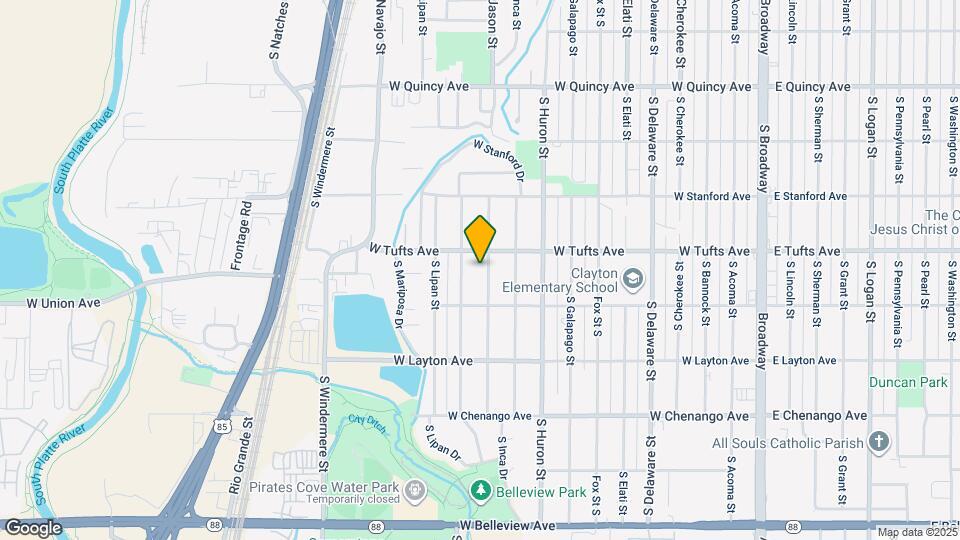 4641 S Jason St Map and Location Details