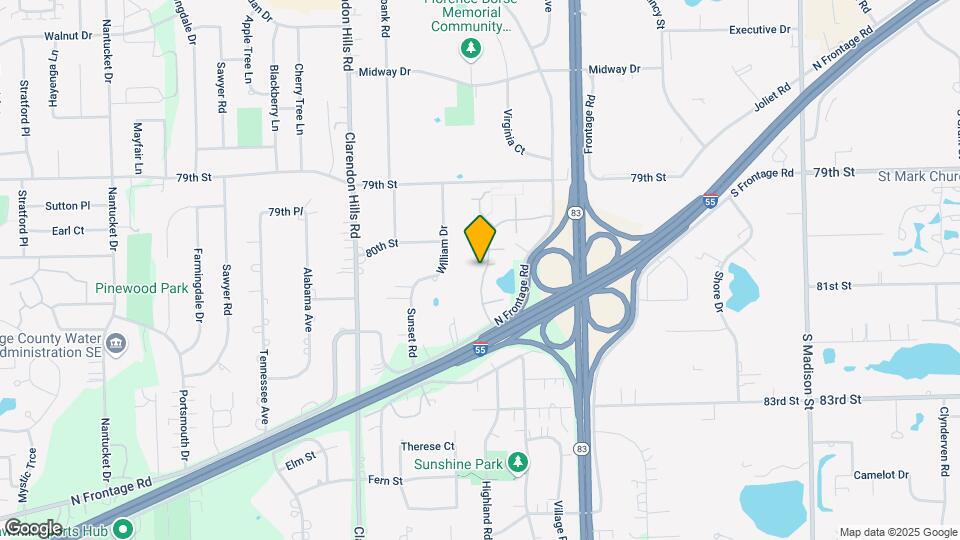 9 S Frontage Rd Map and Location Details