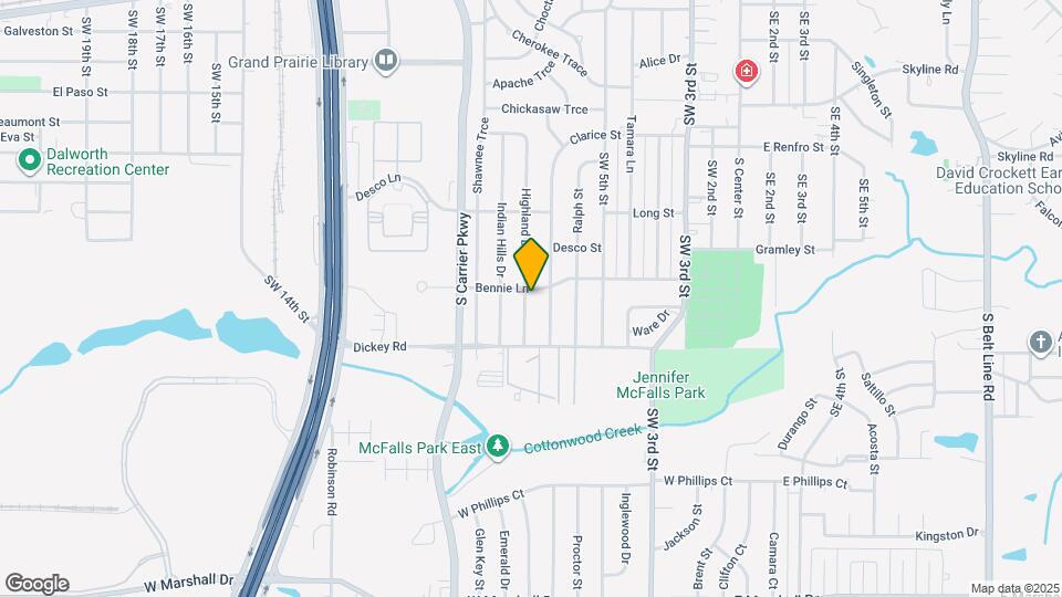 1105 Highland Dr Map and Location Details