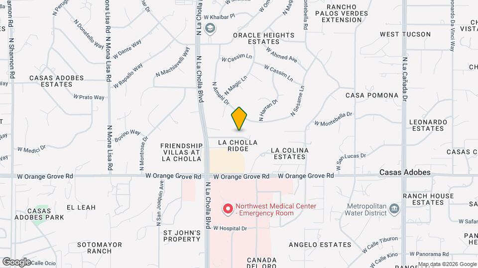 1980 W Cholla Estate Dr Map and Location Details