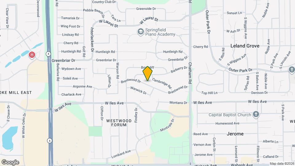 2125 Brentwood Dr Map and Location Details