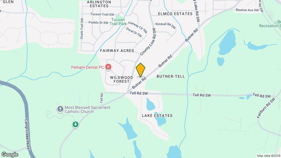 2647 Butner Rd Mapa y Detalles de la Ubicación