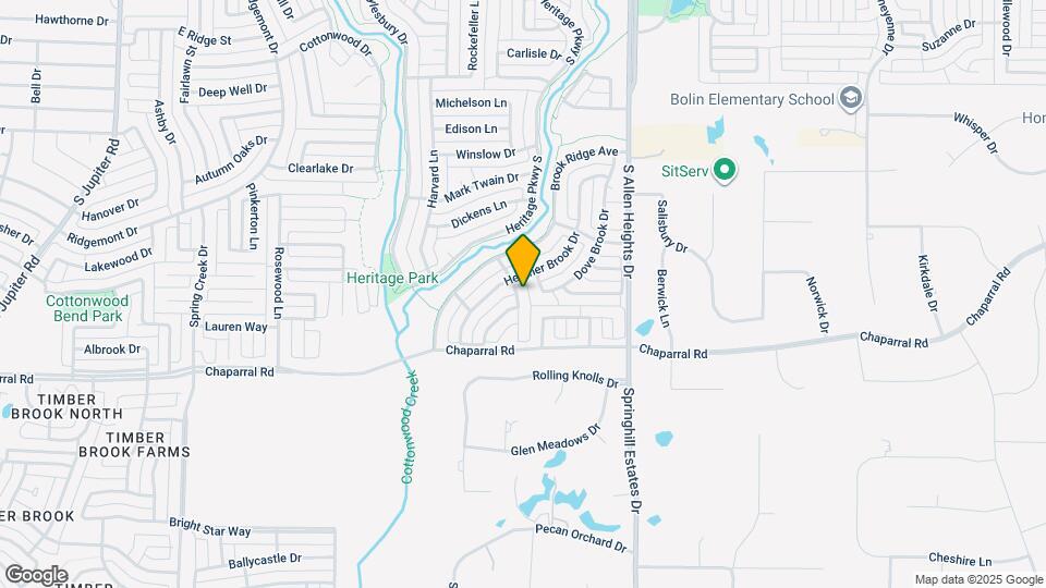1407 Clear Creek Dr Map and Location Details