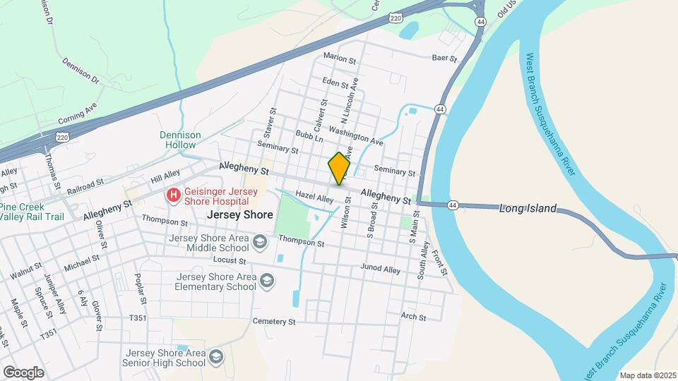 345 Allegheny St Mapa y Detalles de la Ubicación