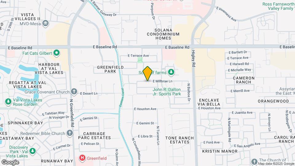 2907 E Millbrae Ln Mapa y Detalles de la Ubicación