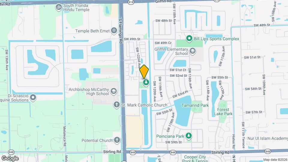12164 SW 52nd Pl Mapa y Detalles de la Ubicación