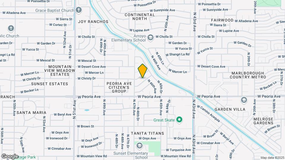 4612 W Saguaro Dr Map and Location Details