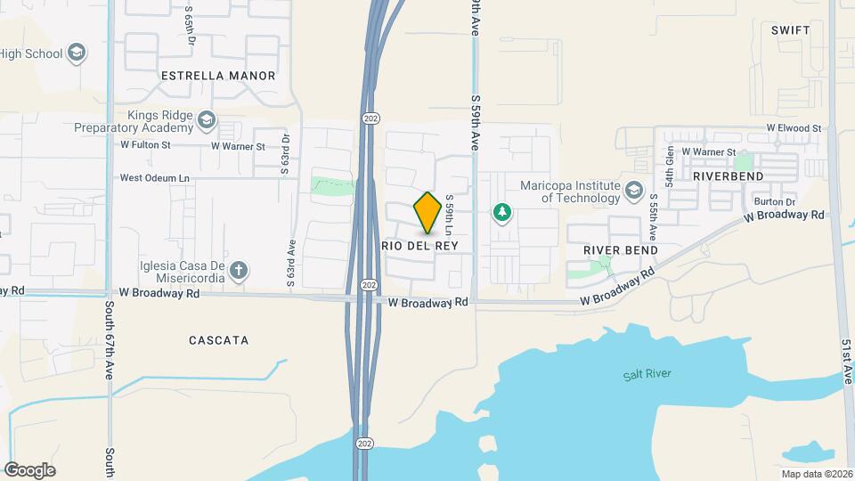 6010 W Encinas Ln Mapa y Detalles de la Ubicación