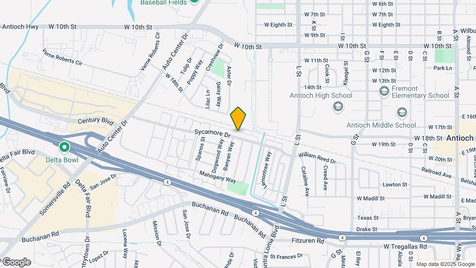 1512 Sycamore Rd Mapa y Detalles de la Ubicación