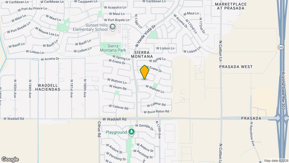 17605 W Crocus Dr Map and Location Details