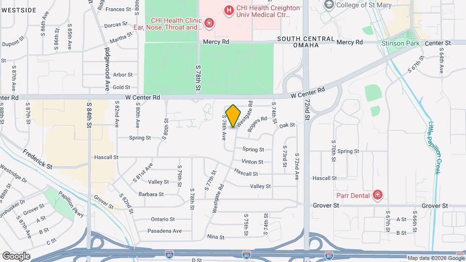 2924 Westgate Rd Map and Location Details