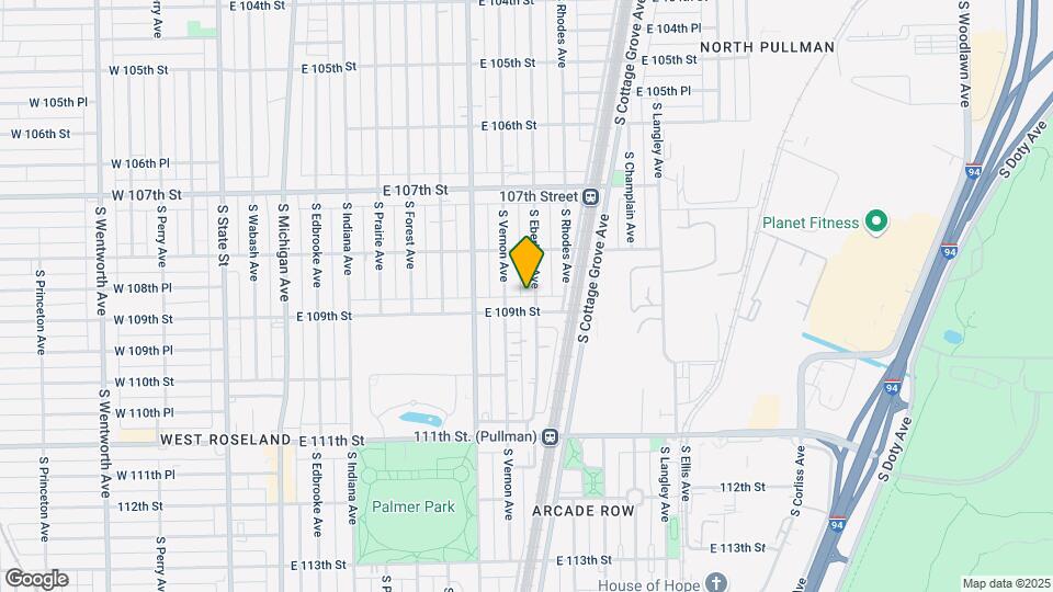 10842-10844 S Eberhart Ave Map and Location Details