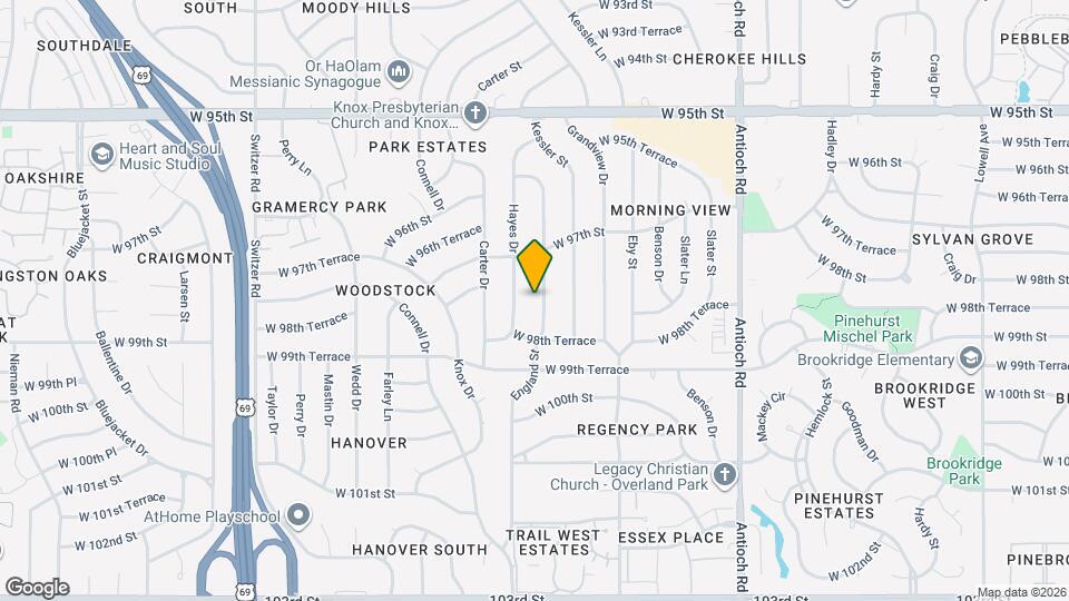 9802 England Dr Map and Location Details