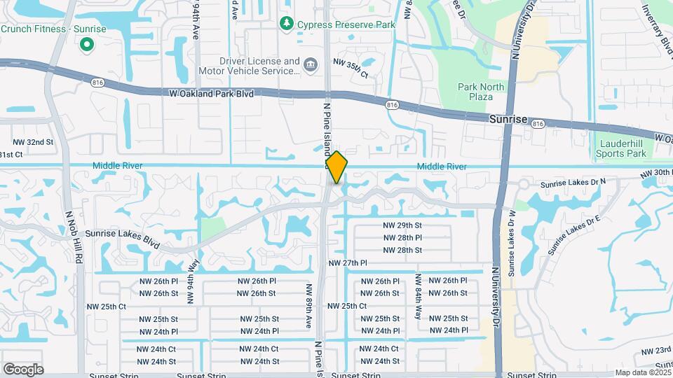 8600 Sunrise Lakes Blvd Map and Location Details