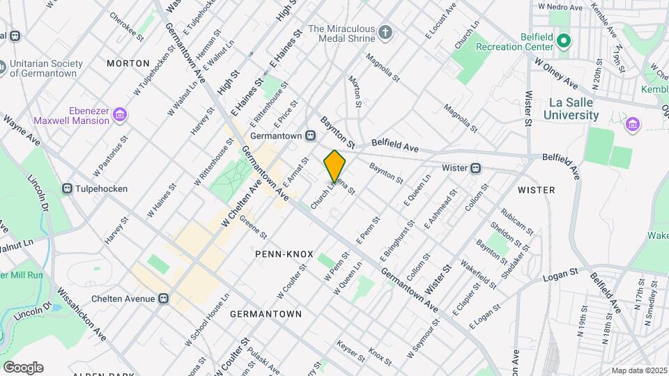 74 E Church Ln Mapa y Detalles de la Ubicación