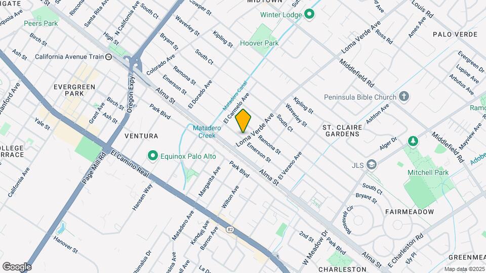 201 Loma Verde Ave Map and Location Details