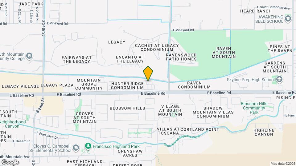 7464 S 31st Pl Map and Location Details