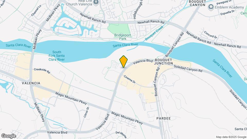 23401 Valencia Blvd Map and Location Details