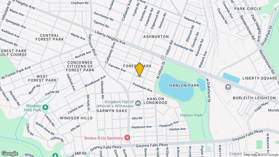 3405 Fairview Ave Map and Location Details