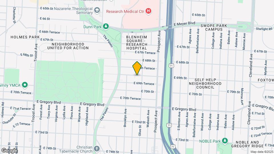 2233 E 69th St Map and Location Details