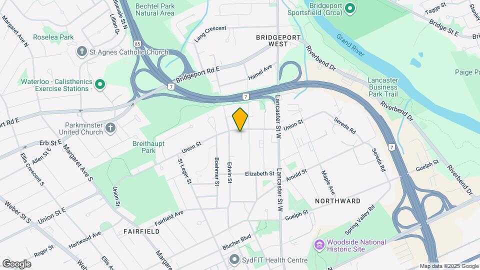 1043 Union St Map and Location Details