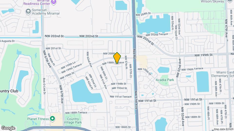 5827 NW 197th Terrace Map and Location Details