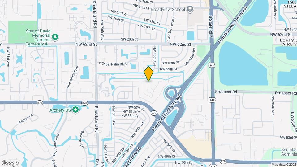 5712 NW 48th Terrace Mapa y Detalles de la Ubicación