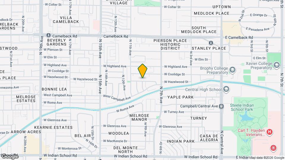 850 W Hazelwood St Map and Location Details